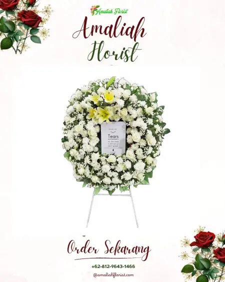 Krans Bunga Duka Cadang Pinggan